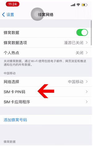 庆城苹果14维修网分享如何给iPhone14的SIM卡设置密码 