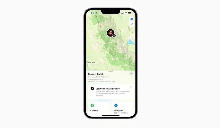 庆城苹果14维修分享iPhone14系列中 FindMy功能通过卫星分享位置方法教程 